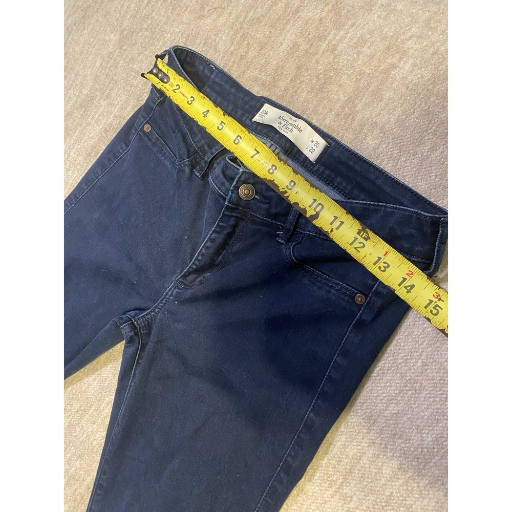 Abercrombie Fitch Jeans Womens 10R W30 L29 Blue The A&F Jegging Skinny - Picture 3 of 10